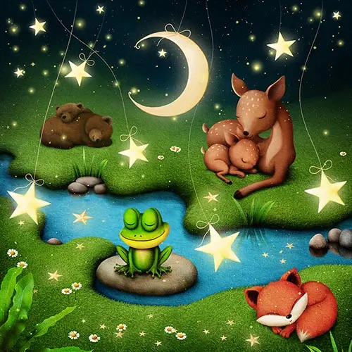 Story illustration from Readmio: Good Night, Forest Animals
