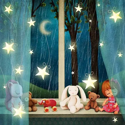 Story illustration from Readmio: A Rainy Lullaby