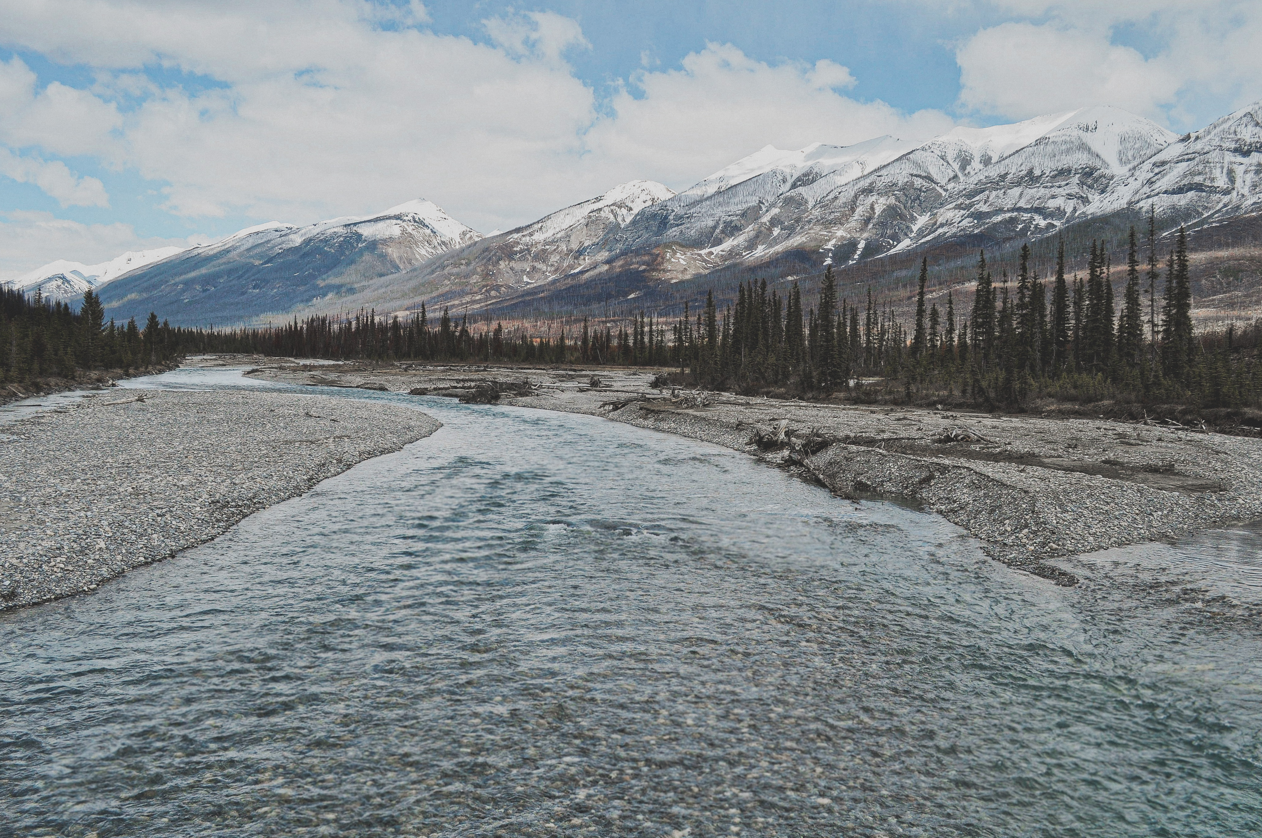 Canadian Rockies and a river