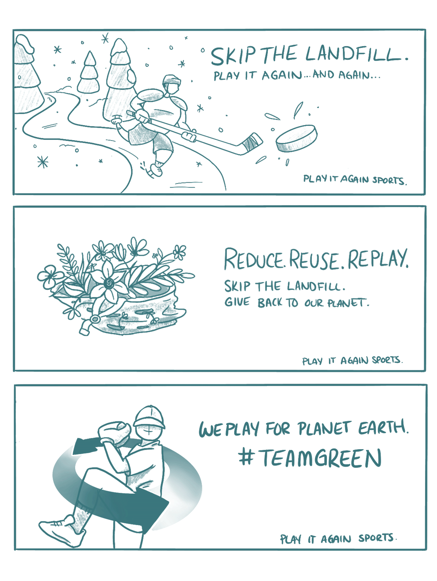 Sketches of three concepts