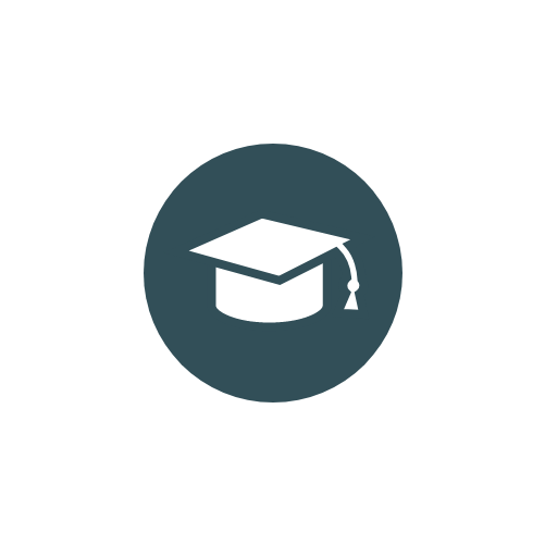 Graduating hat icon