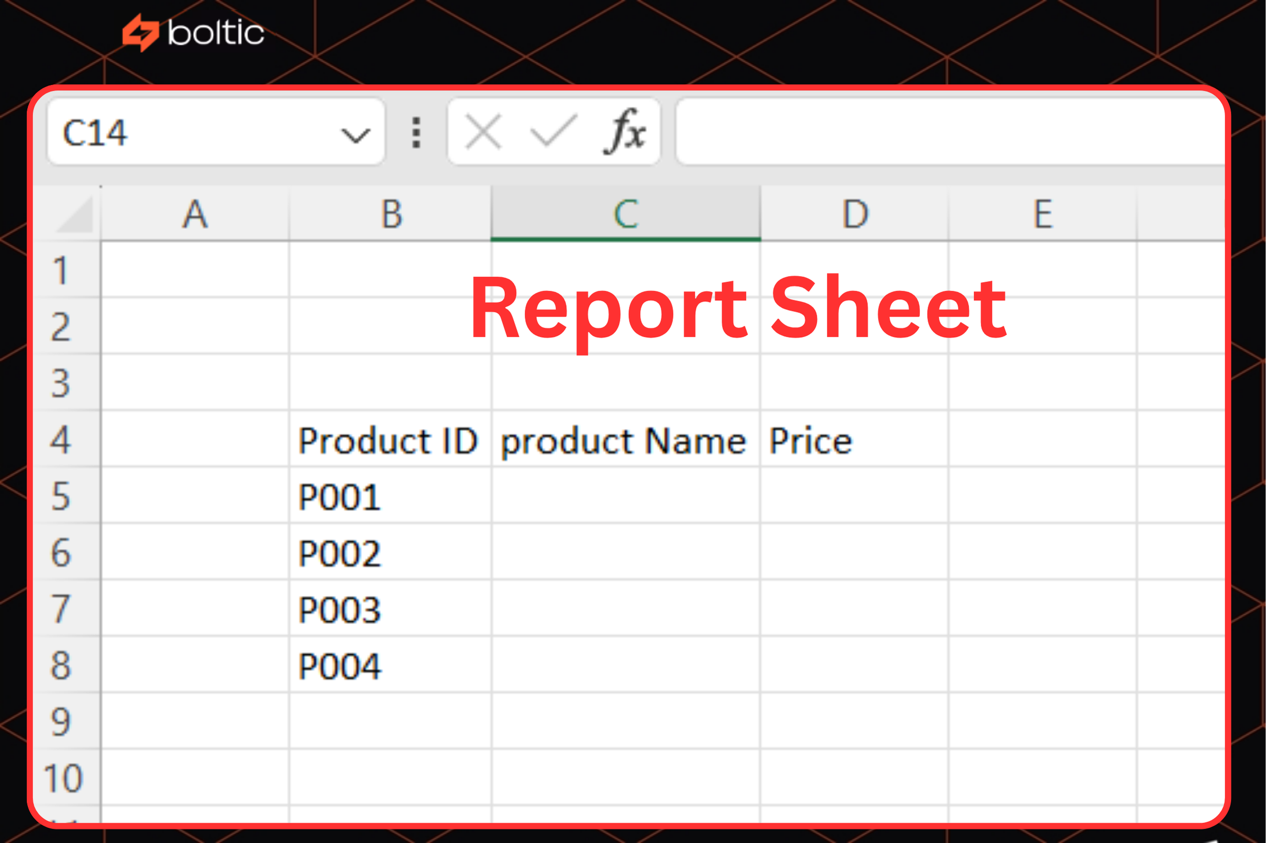 second one is a “Report” worksheet
