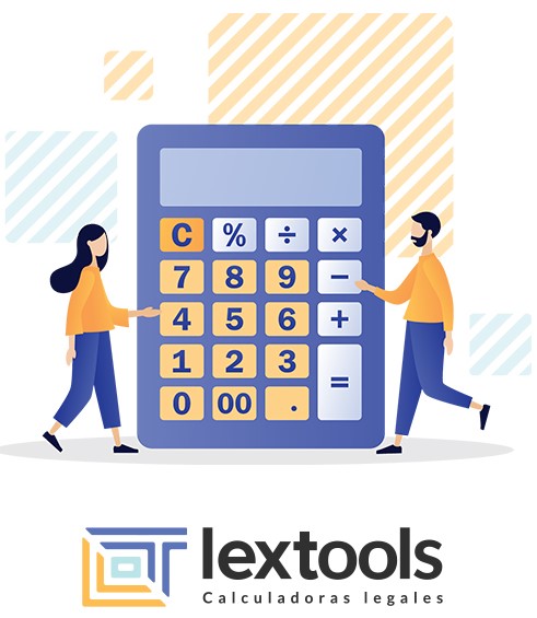 Two people pushing a large calculator with the words tax on it
