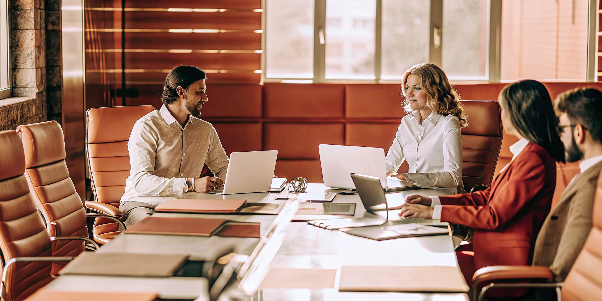 Accounting team meeting with a client to discuss additional services and contract amendments