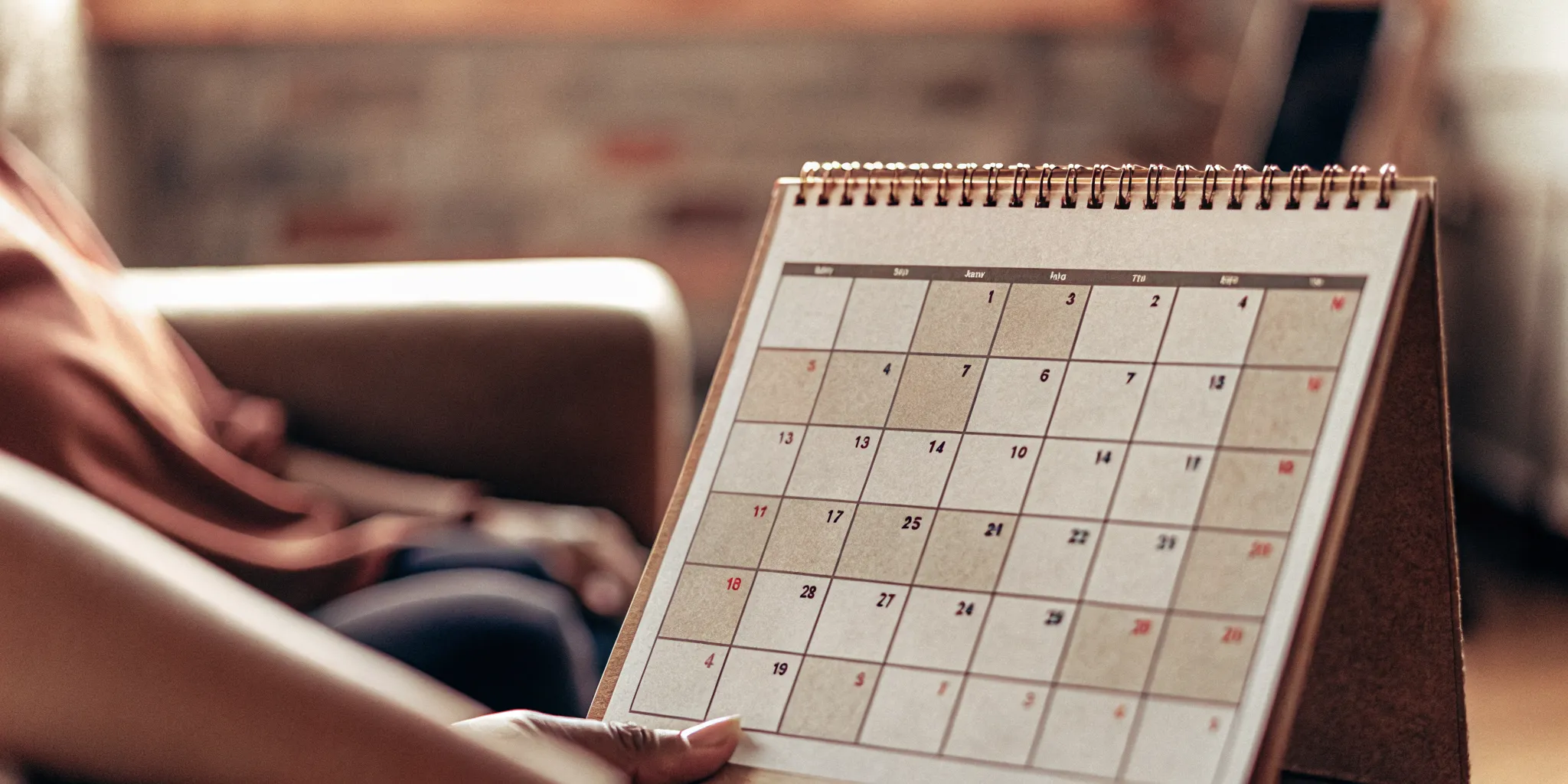 Tax season calendar with automated payment schedule markers