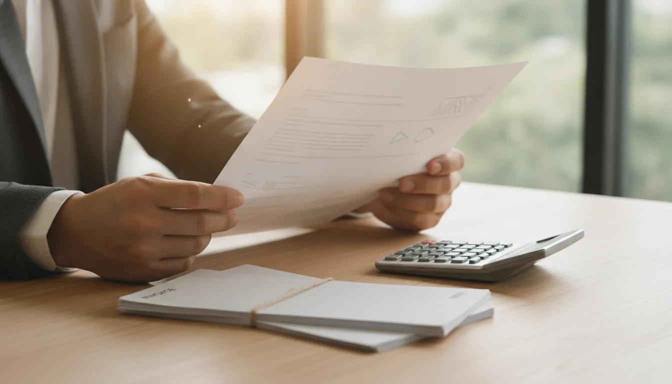Late fee policy template with clear billing terms and a calculator