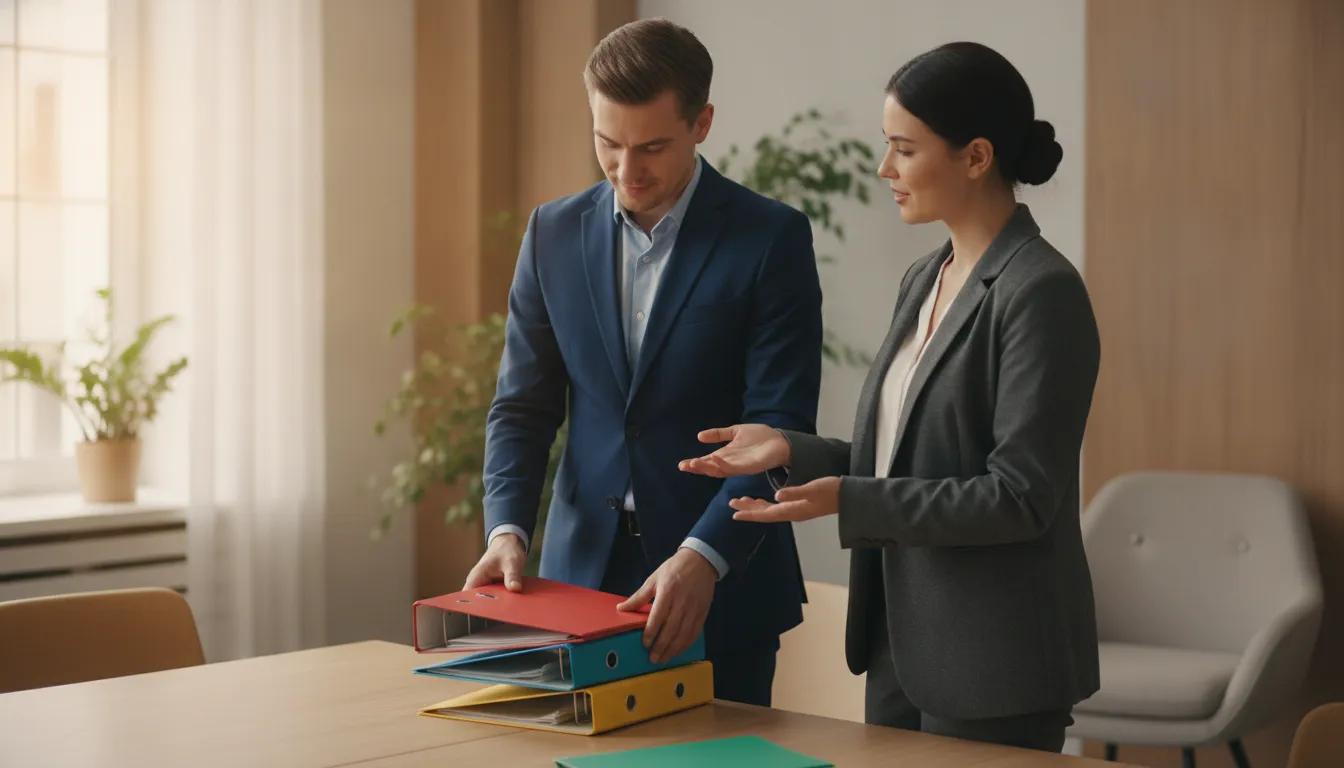 Accounting firm team organizing a document request list workflow