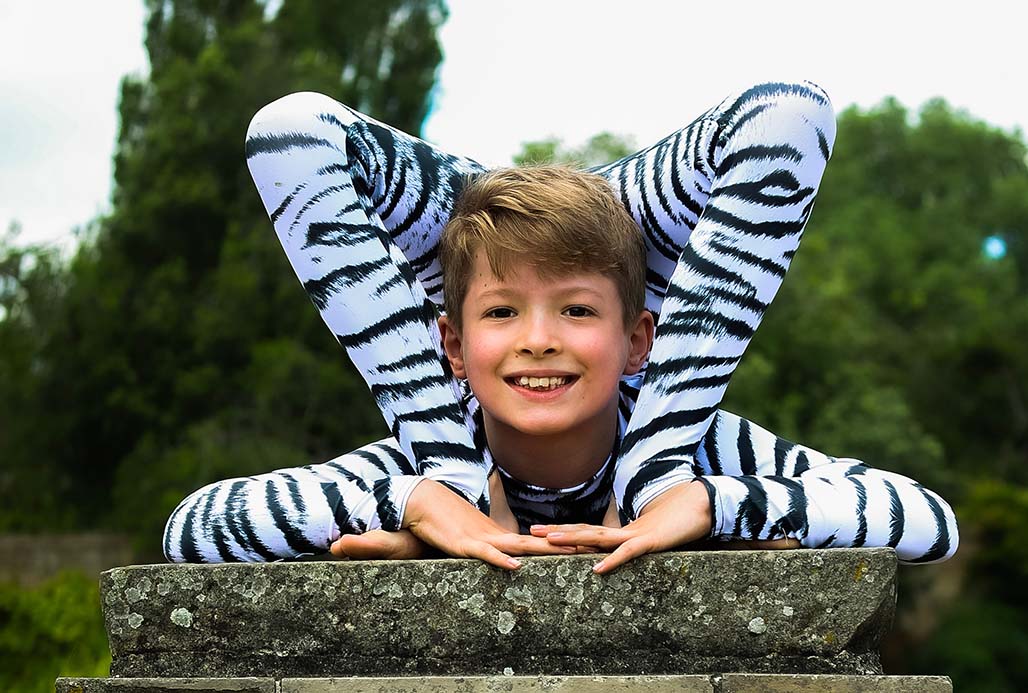 Contortionist performing