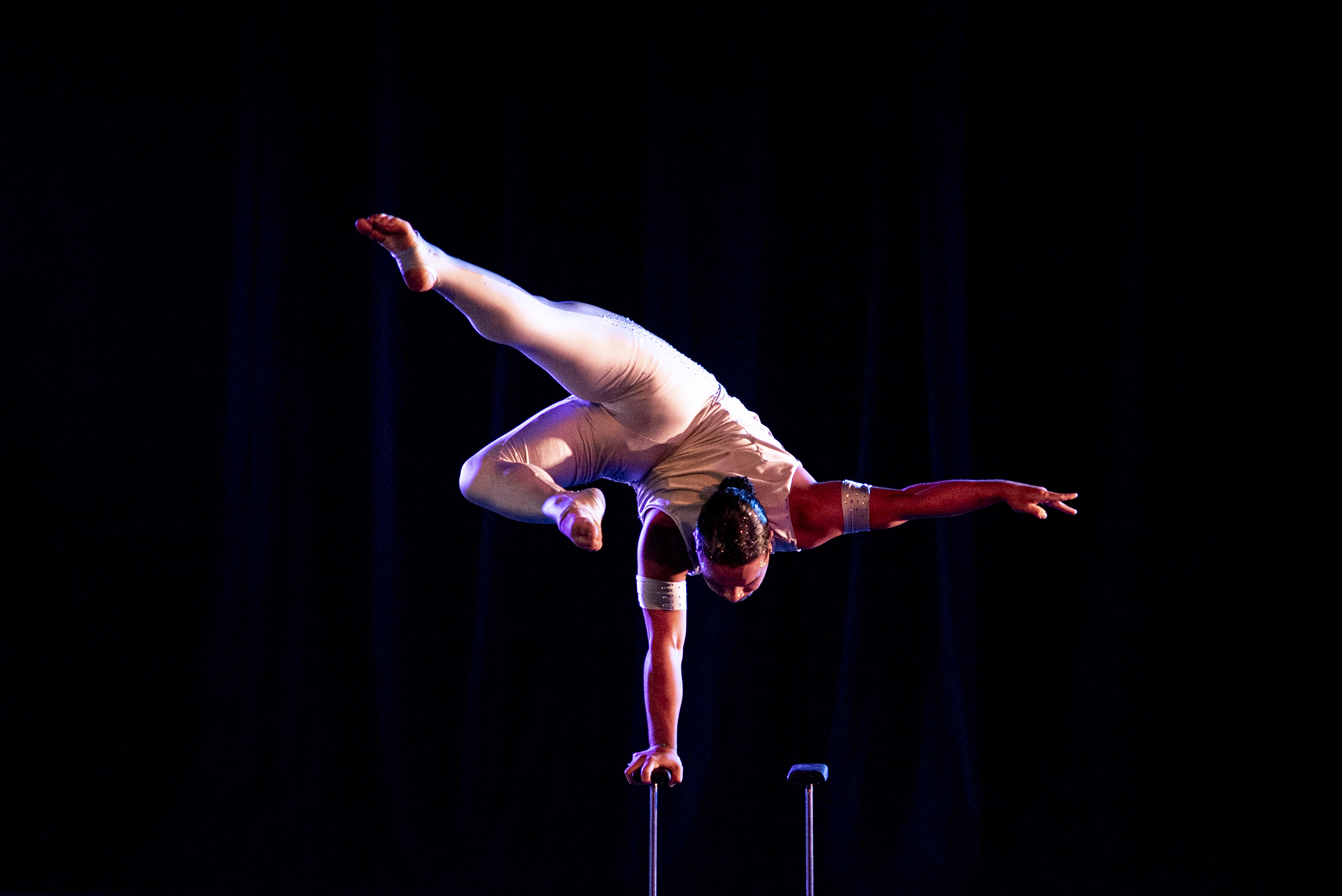 Contortionist performing