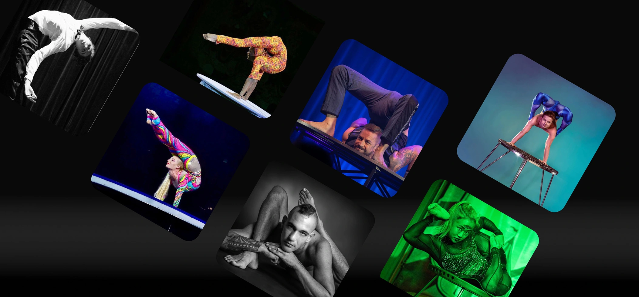 Contortionist performing