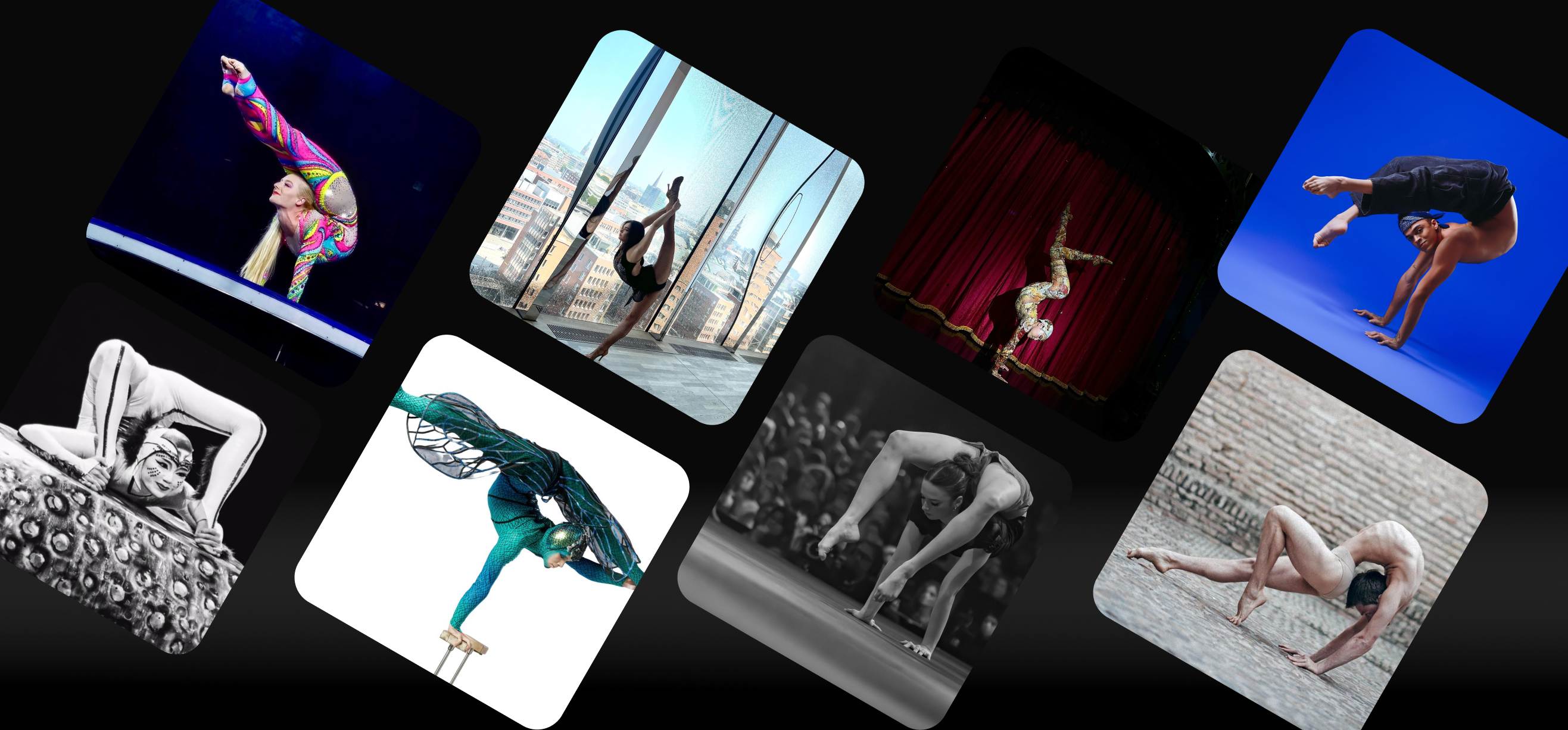 Contortionist performing