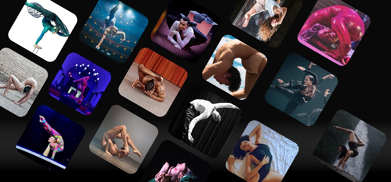 Contortionist performing