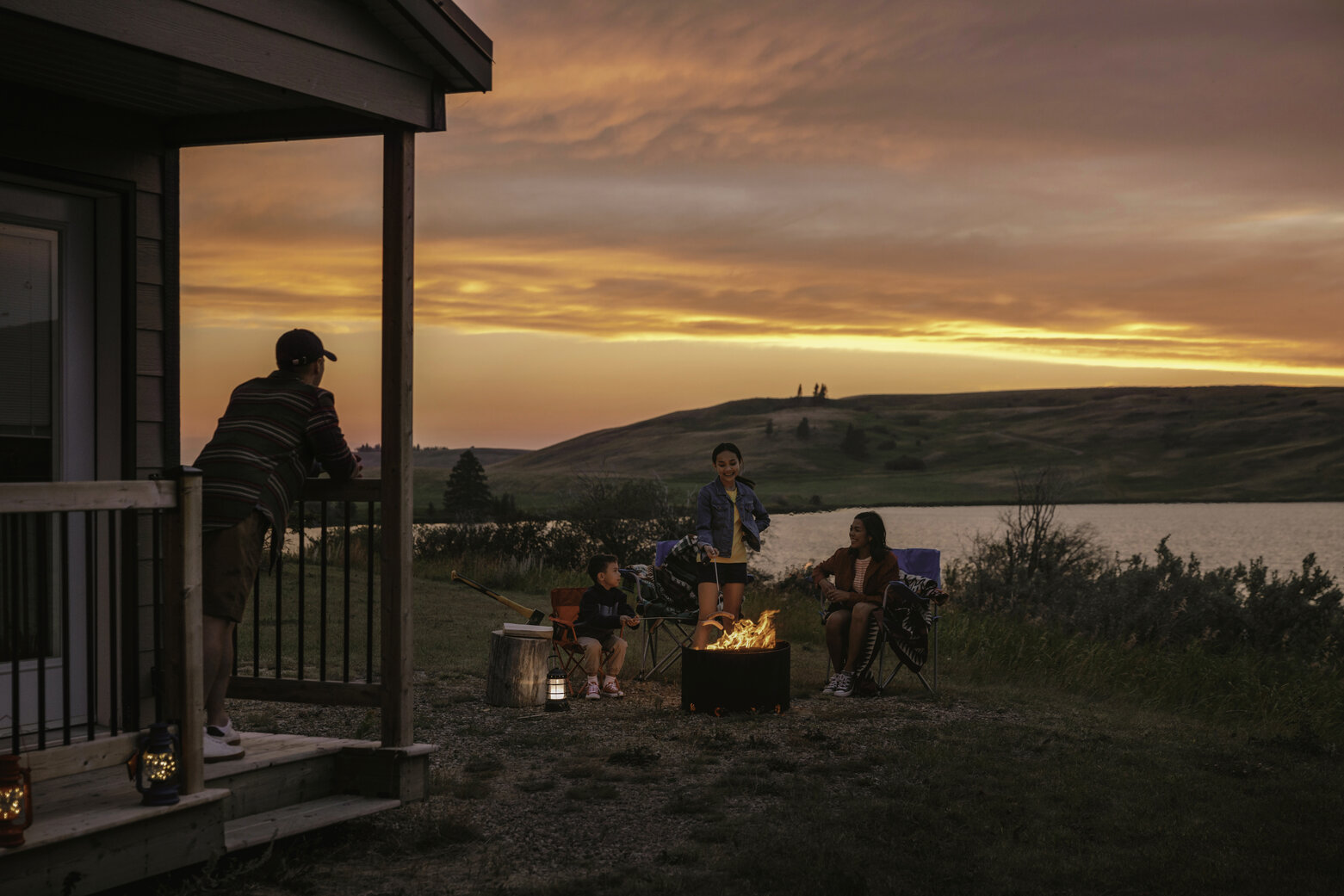 Camping in Elkwater, Alberta.