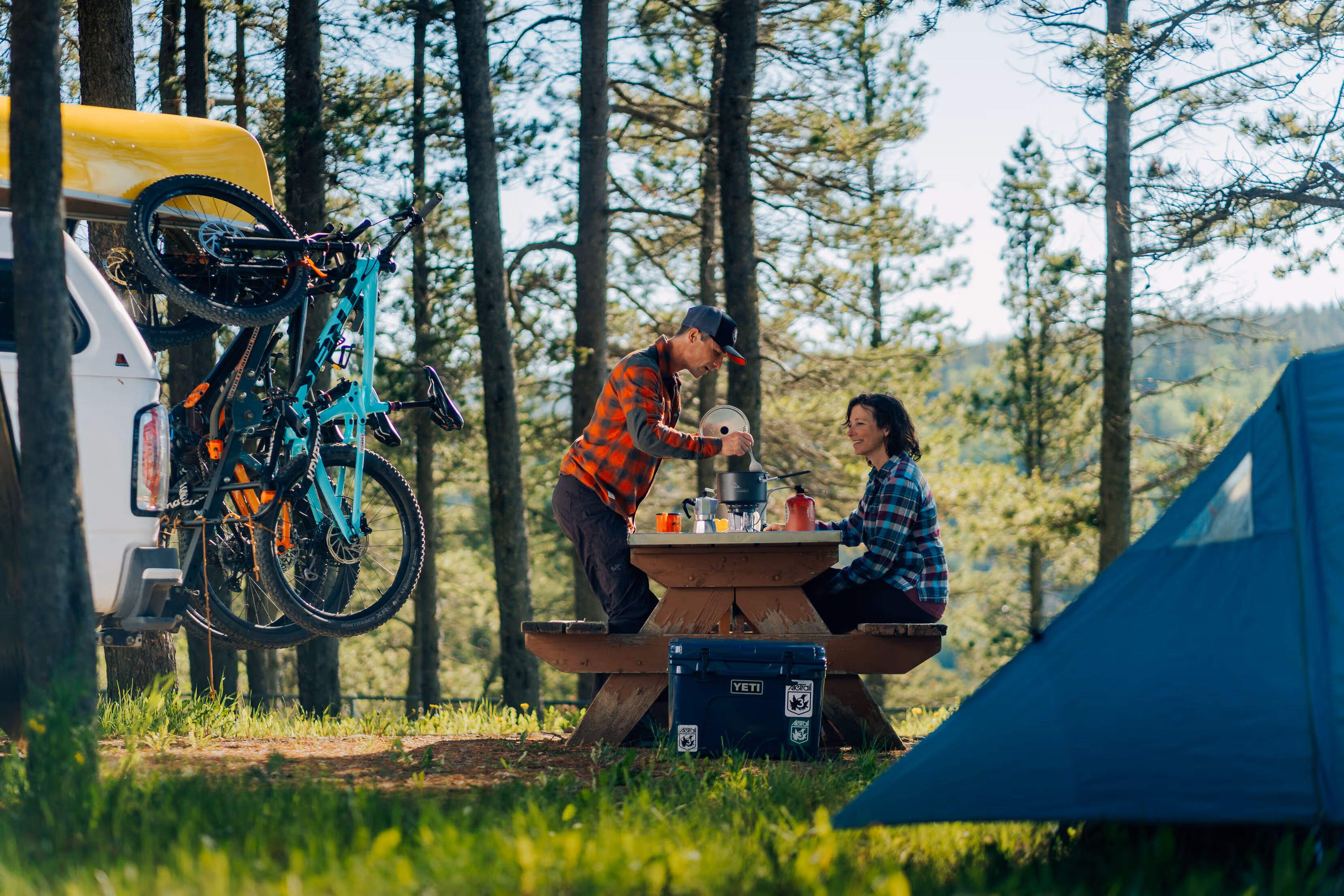 Camping in the Southern Alberta back country