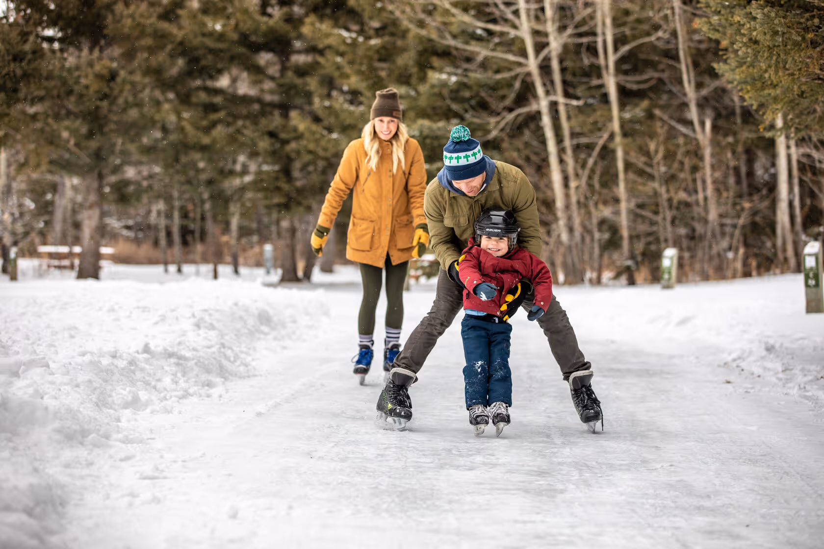 Skating in Elkwater, AB.
