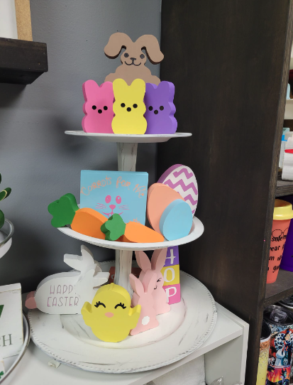 Mini Easter tier shelf Workshop