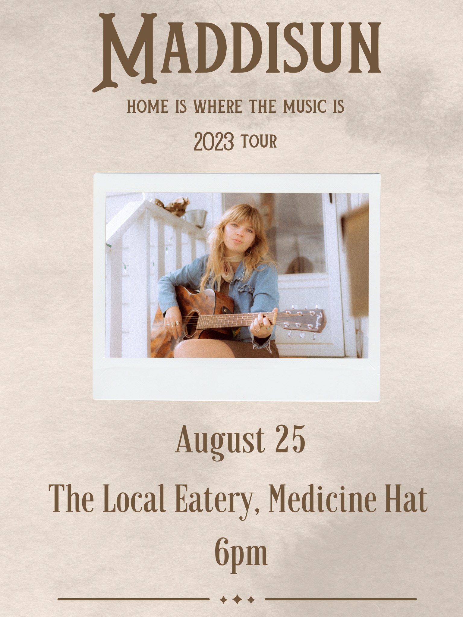 Maddisun Home is where the music is tour 2023