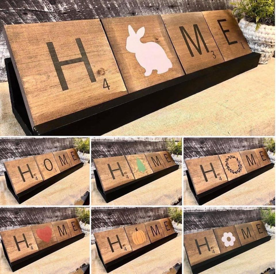 Scrabble Letters Craft Night