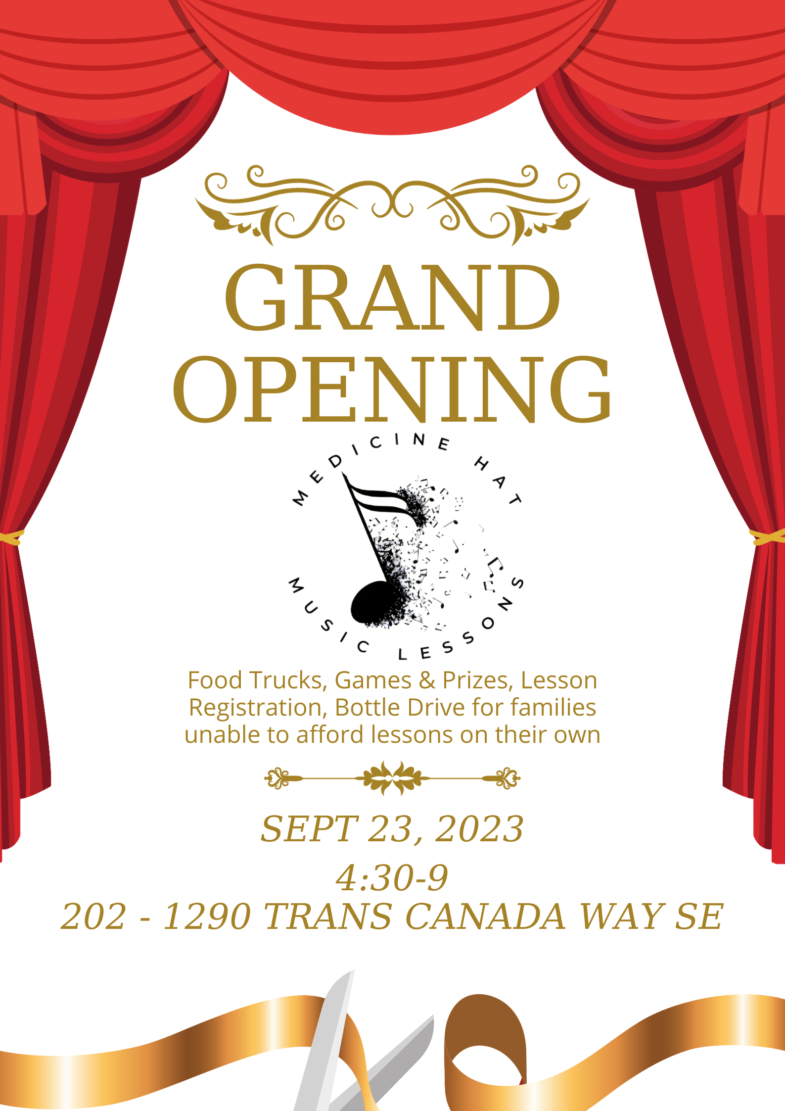 Medicine Hat Music Lessons Grand Opening