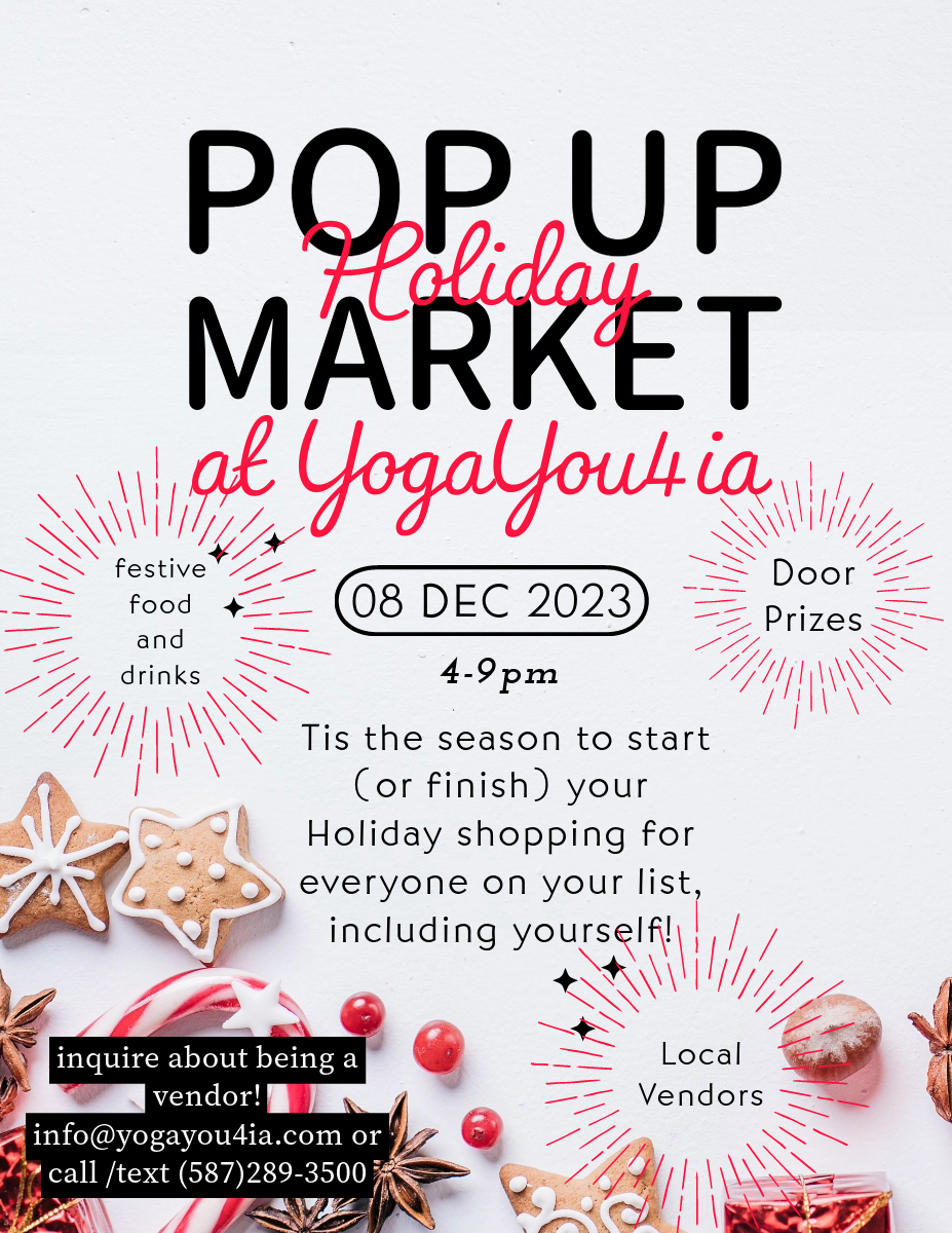 YogaYou4ia Holiday Pop Up Market