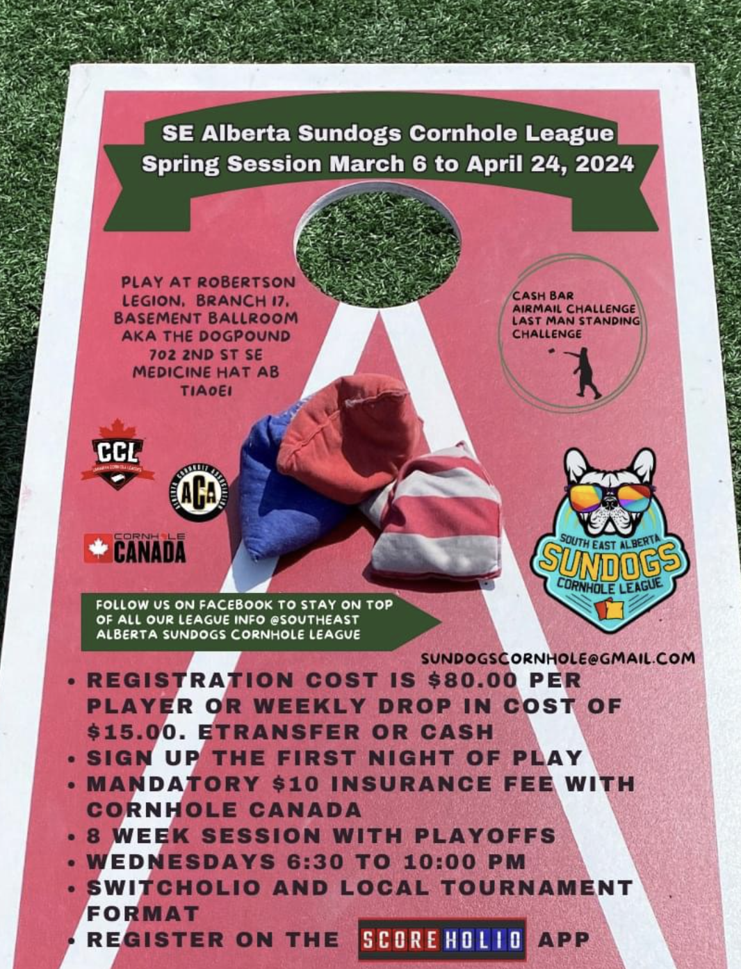 SouthEast Alberta Sundogs Cornhole