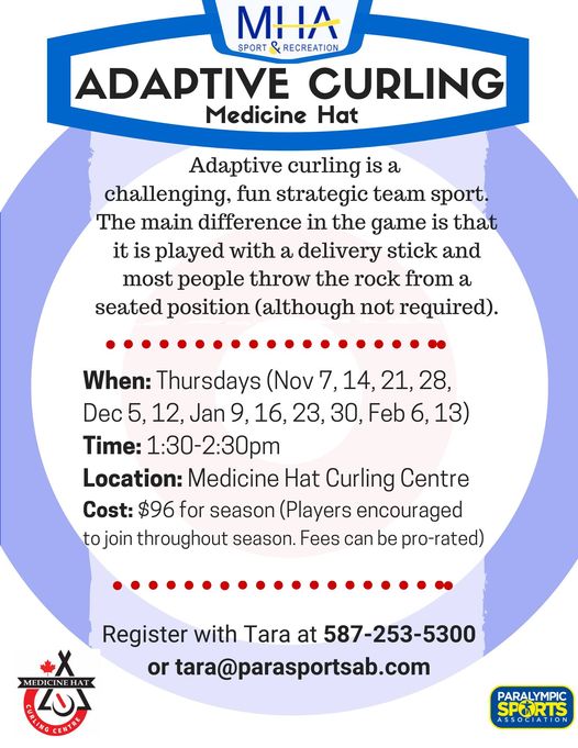 Adaptive Curling Medicine Hat