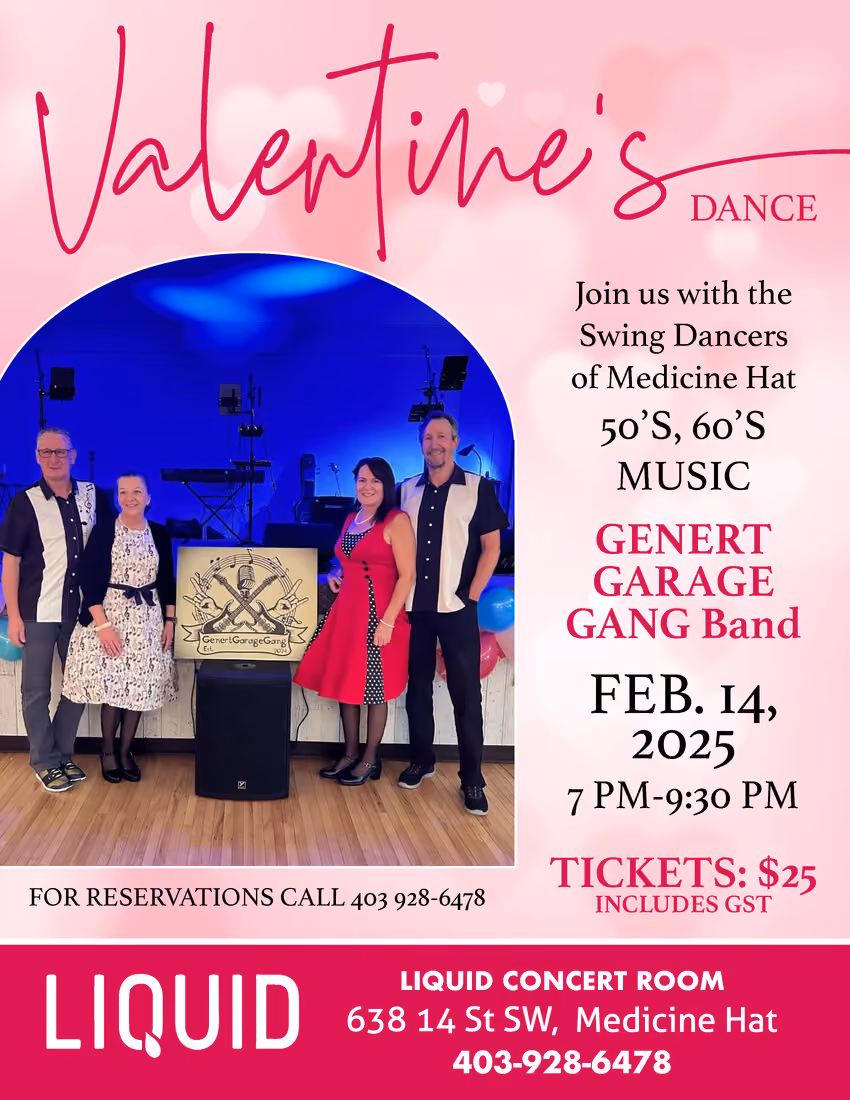 VALENTINE'S DANCE TO THE MUSIC OF THE 50'S 60'S & 70'S