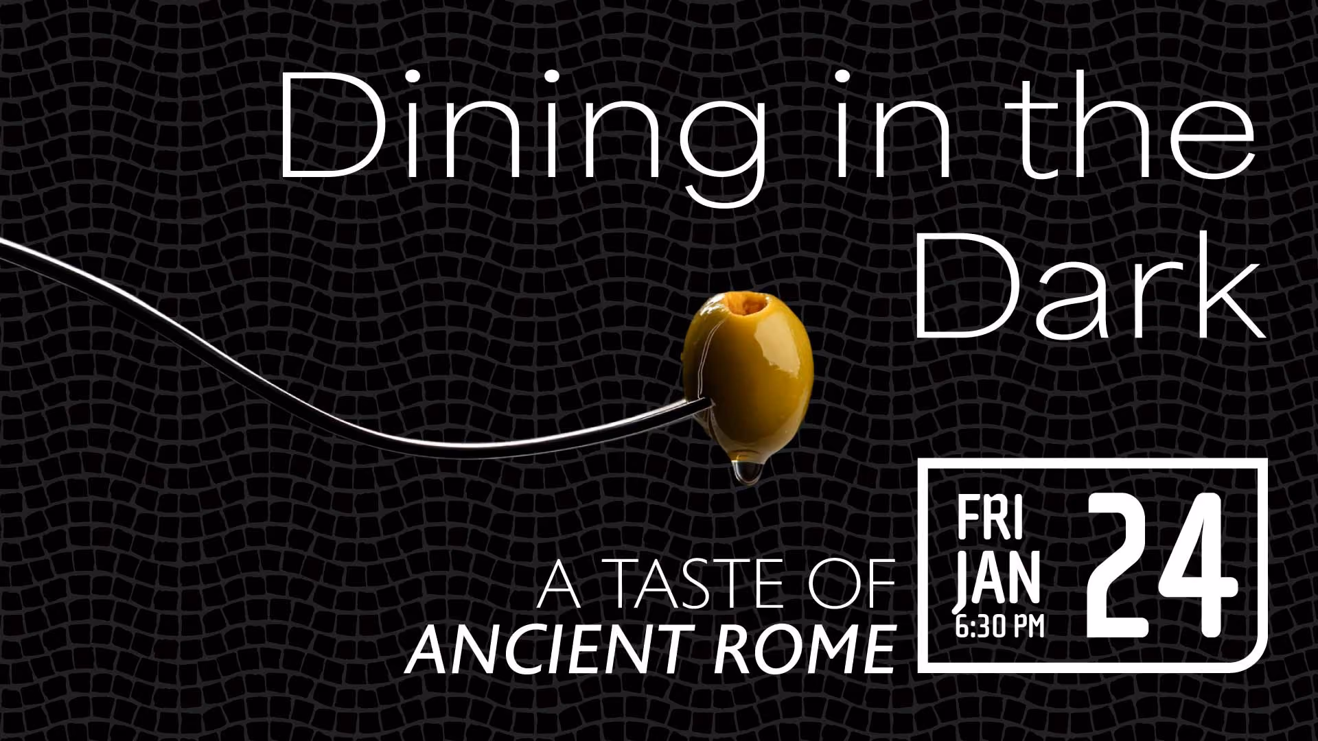 Dining in the Dark: A Taste of Ancient Rome