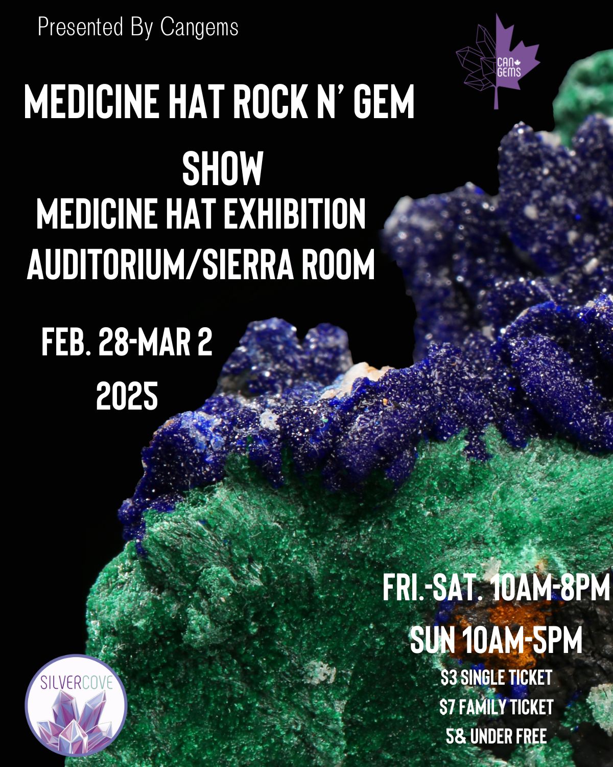 Silver Cove Medicine Hat Rock N' Gem Show