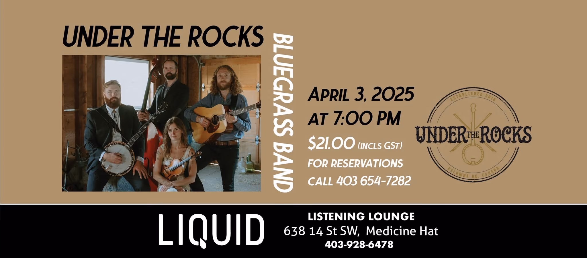 Under the Rocks, Bluegrass Band
