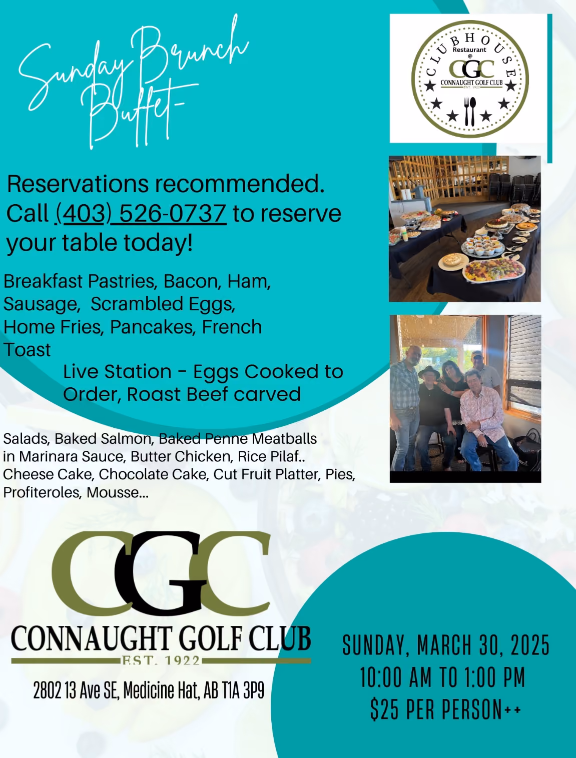 Brunch Buffet at Connaught Golf Course