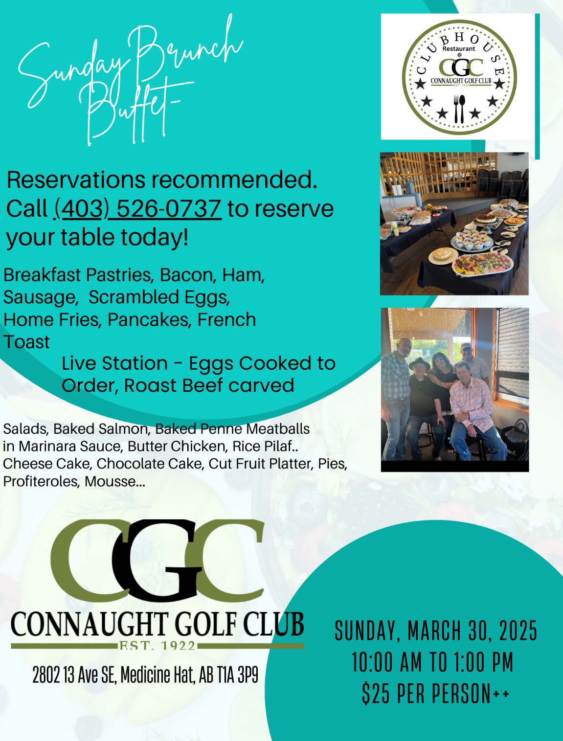 Brunch Buffet at Connaught Golf Course