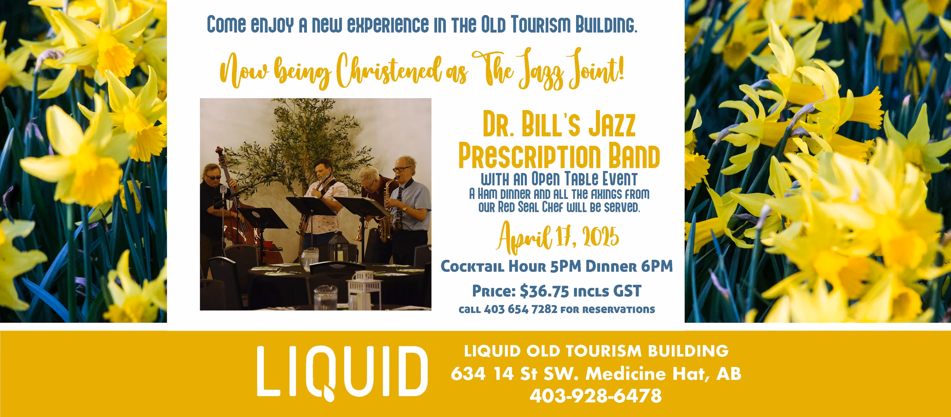 DR. BILL'S PRESCRIPTION JAZZ BAND & DINNER PARTY