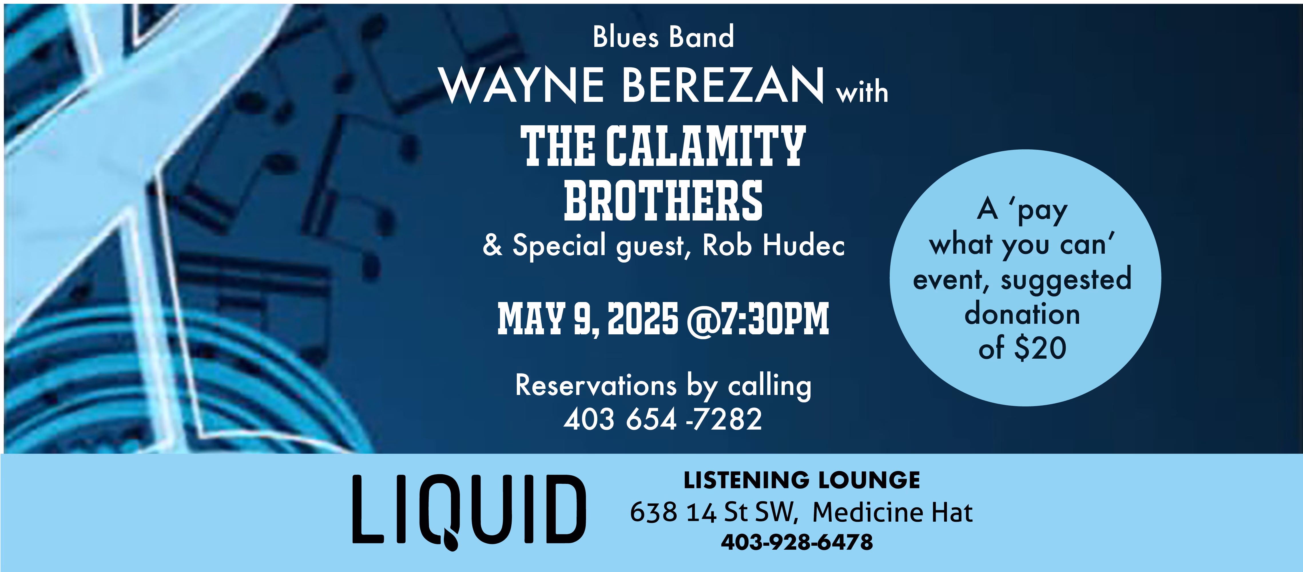 Wayne Berezan and the Calamity Brothers with Special Guest