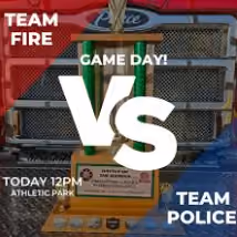 Police vs Fire Softball Game