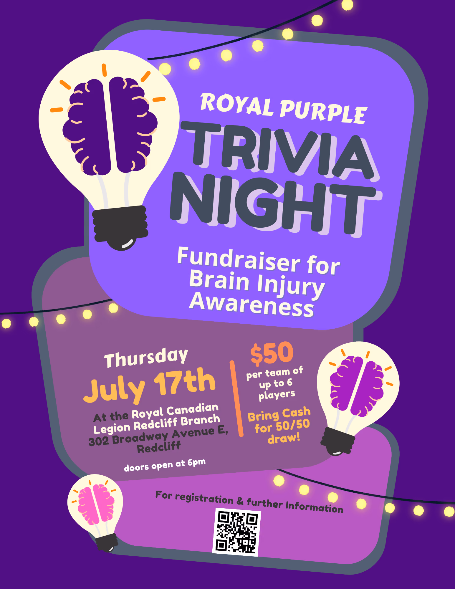 Royal Purple Trivia Night Fundraiser