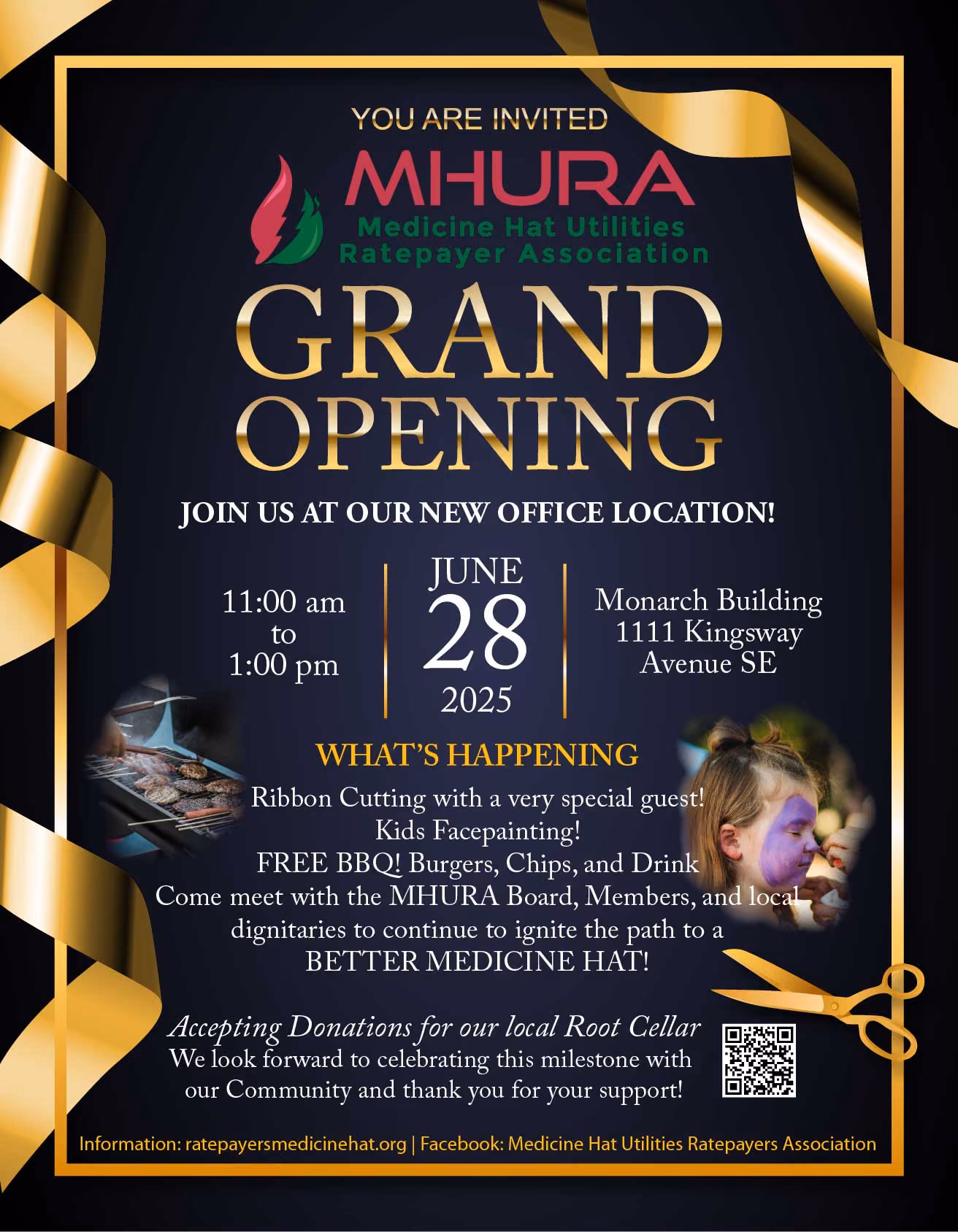 Medicine Hat United Ratepayer Association (MHURA) "Grand Opening BBQ"