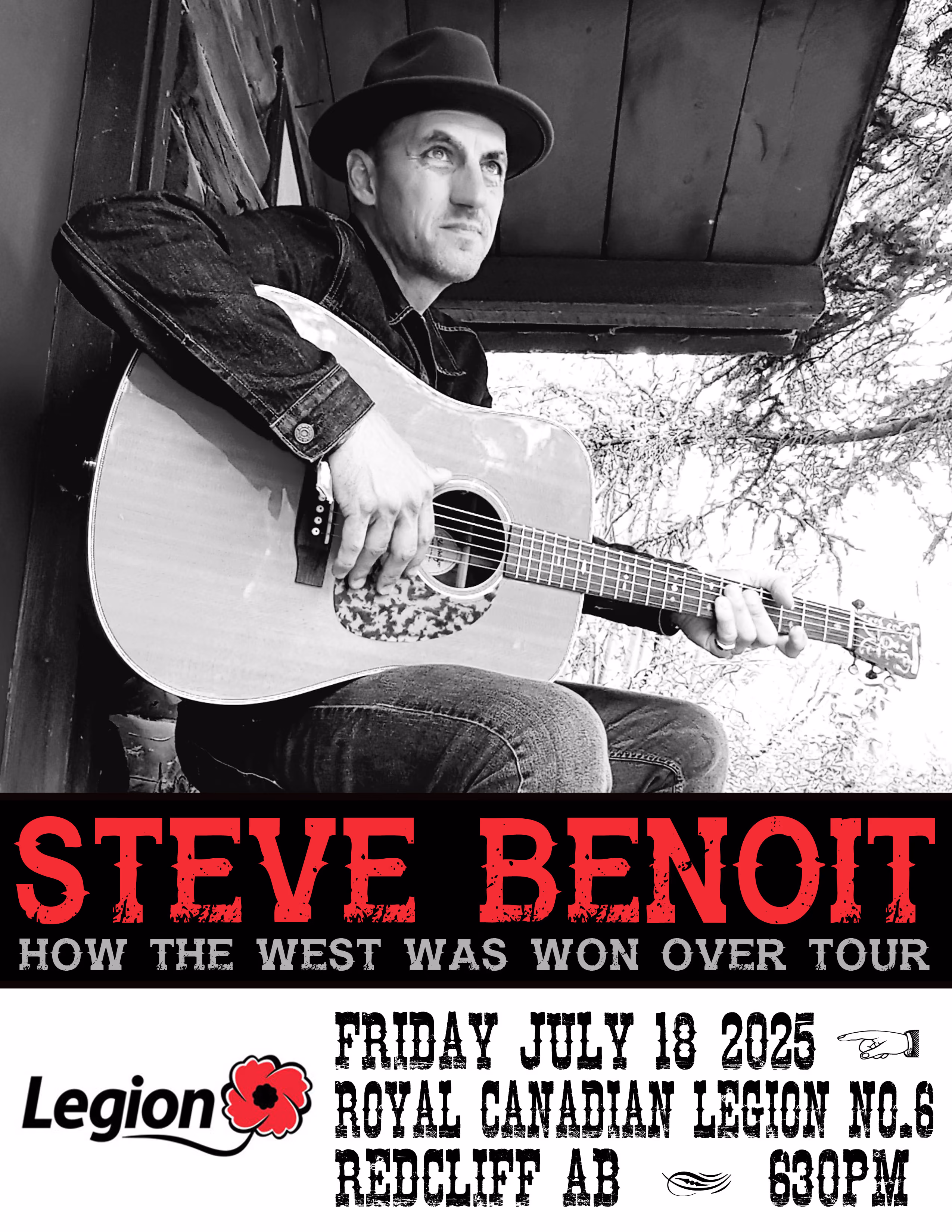 Canadiana musician Steve Benoit is coming to the prairies!