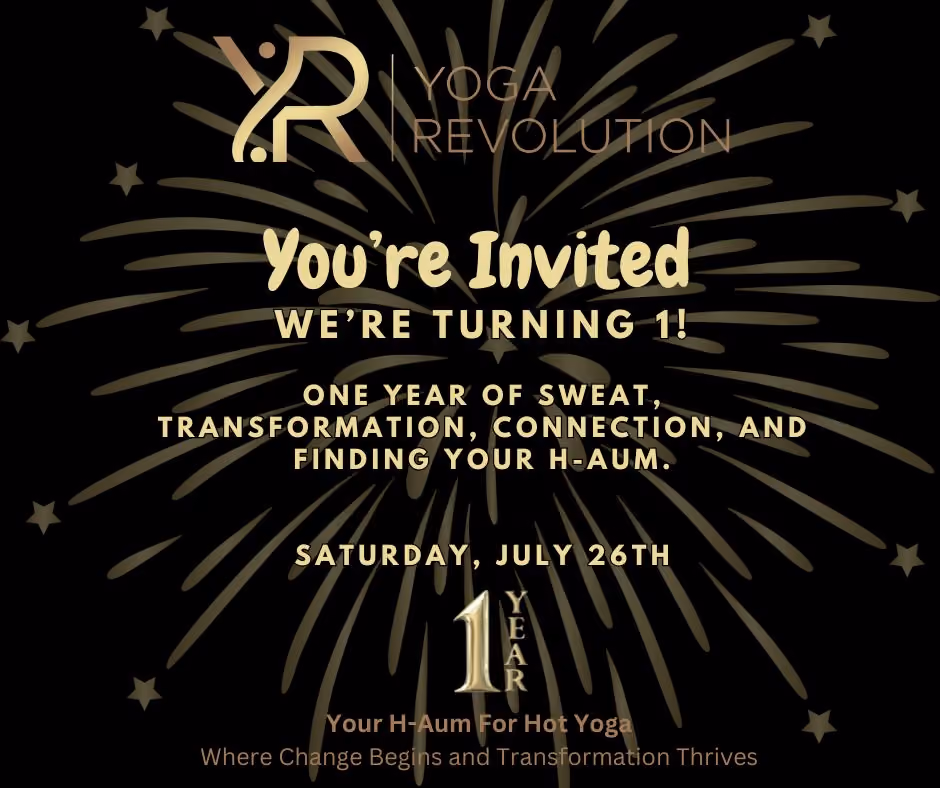 YogaRevolution is Turning ONE and You’re Invited!