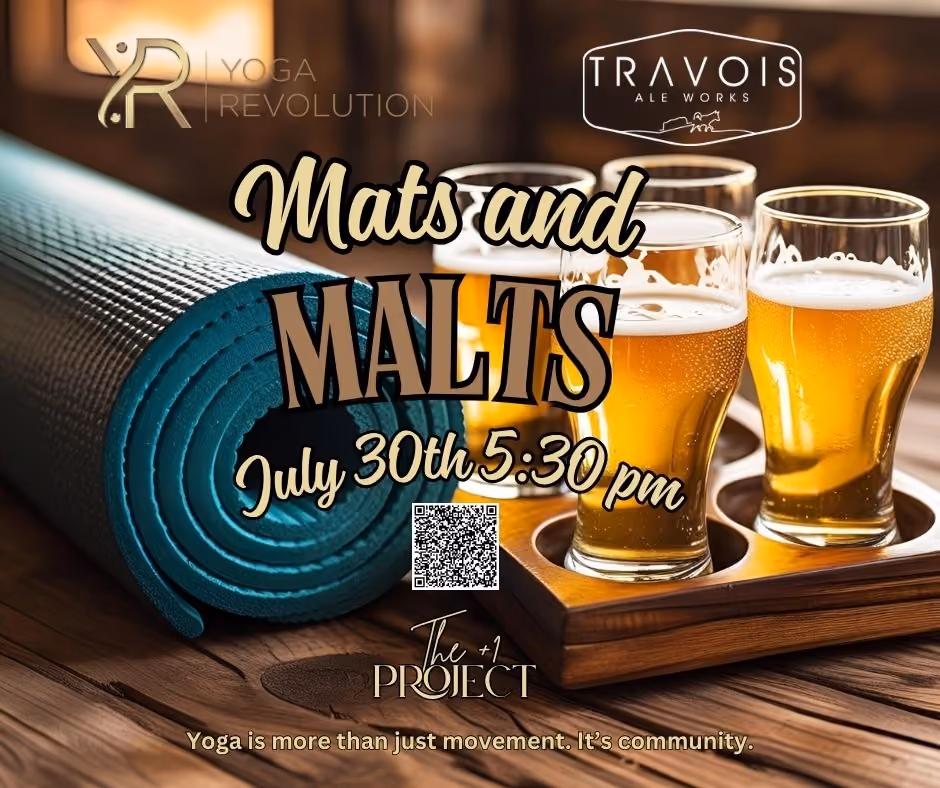 "Mats and Malts" by YogaRevolution and Travois Ale Works