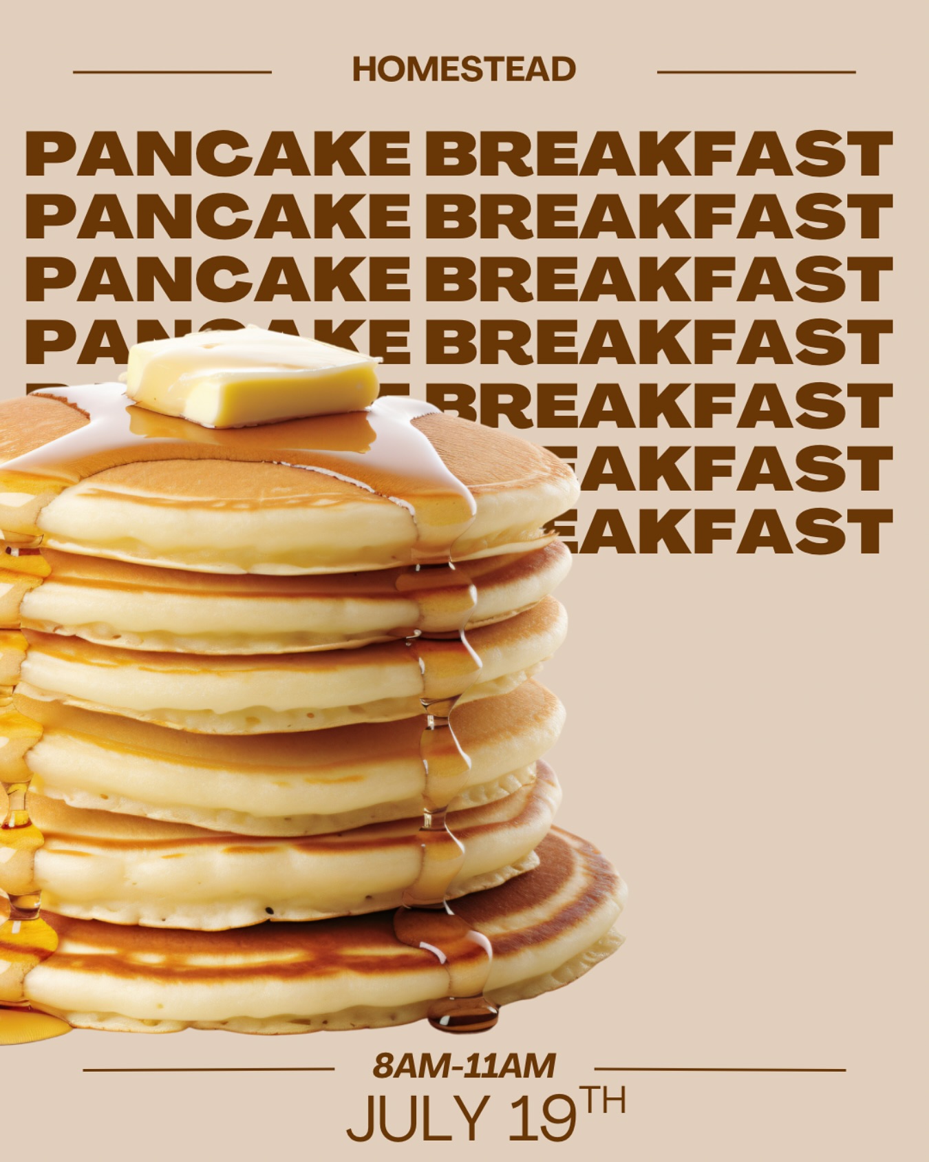 Homestead Market Free Pancake Breakfast