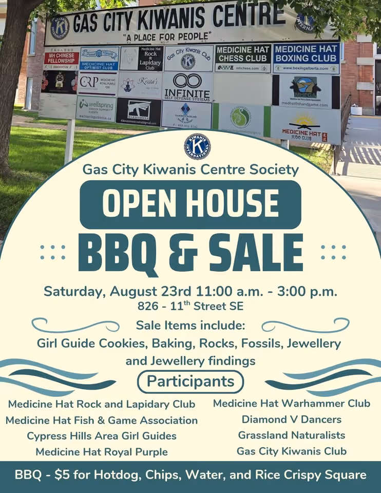 Gas City Kiwanis Centre Society Open House, BBQ & Sale