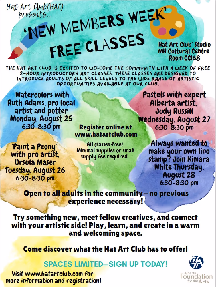 Hat Art Club Free Classes 