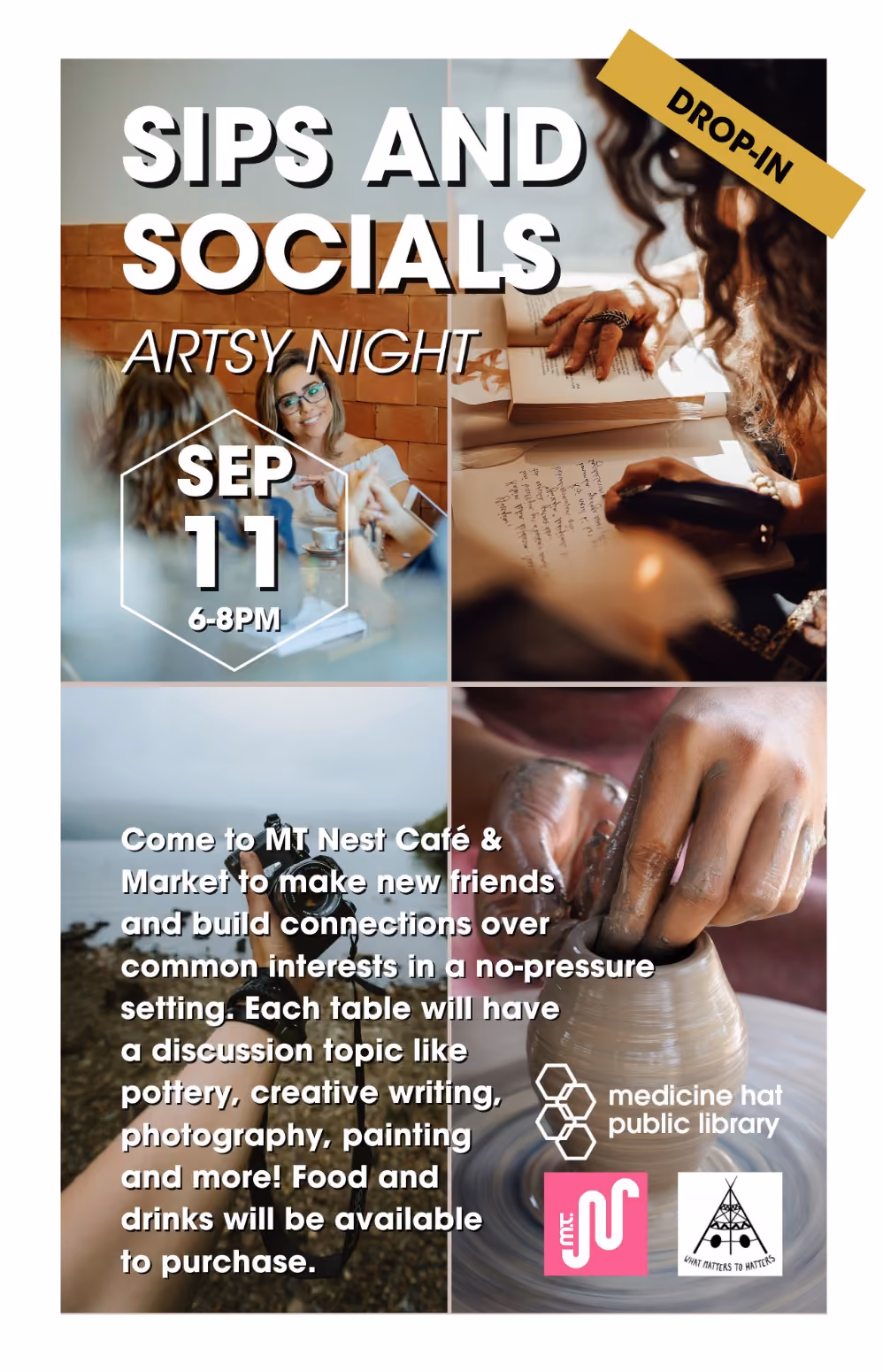 Sips and Socials Artsy Night