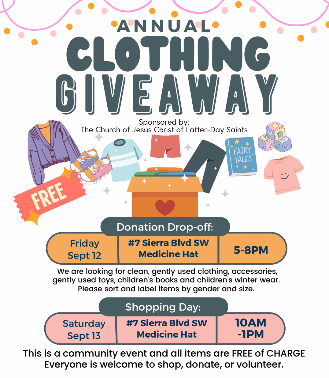 Community Clothing Giveaway