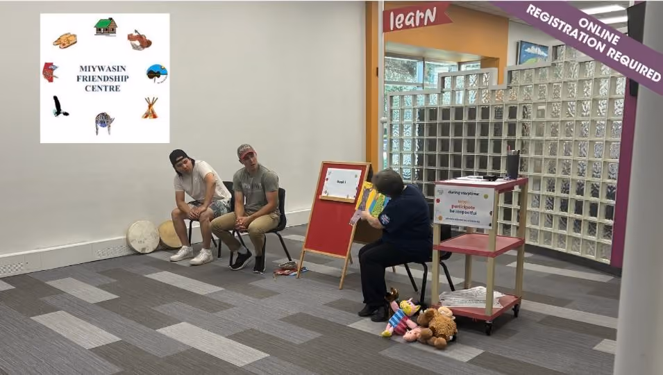 Storytime and Playtime with the Miywasin Friendship Centre I Oct. 27 (ages 3-6)