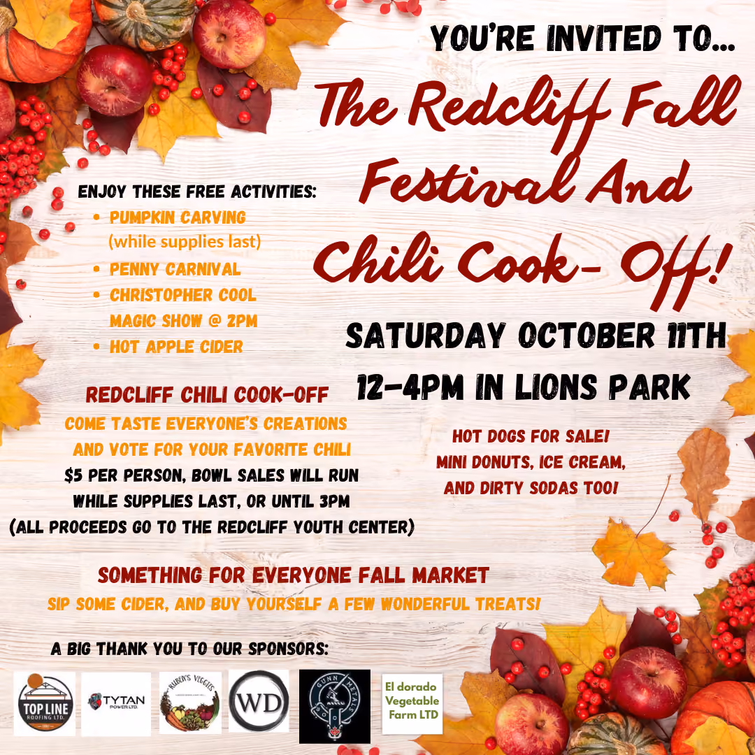 Redcliff Fall Festival and Chili Cook- Off