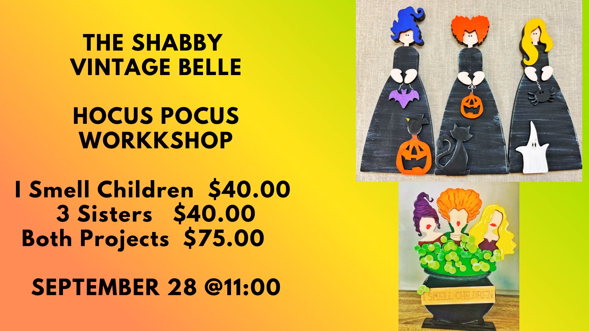 Hocus Pocus Workshop