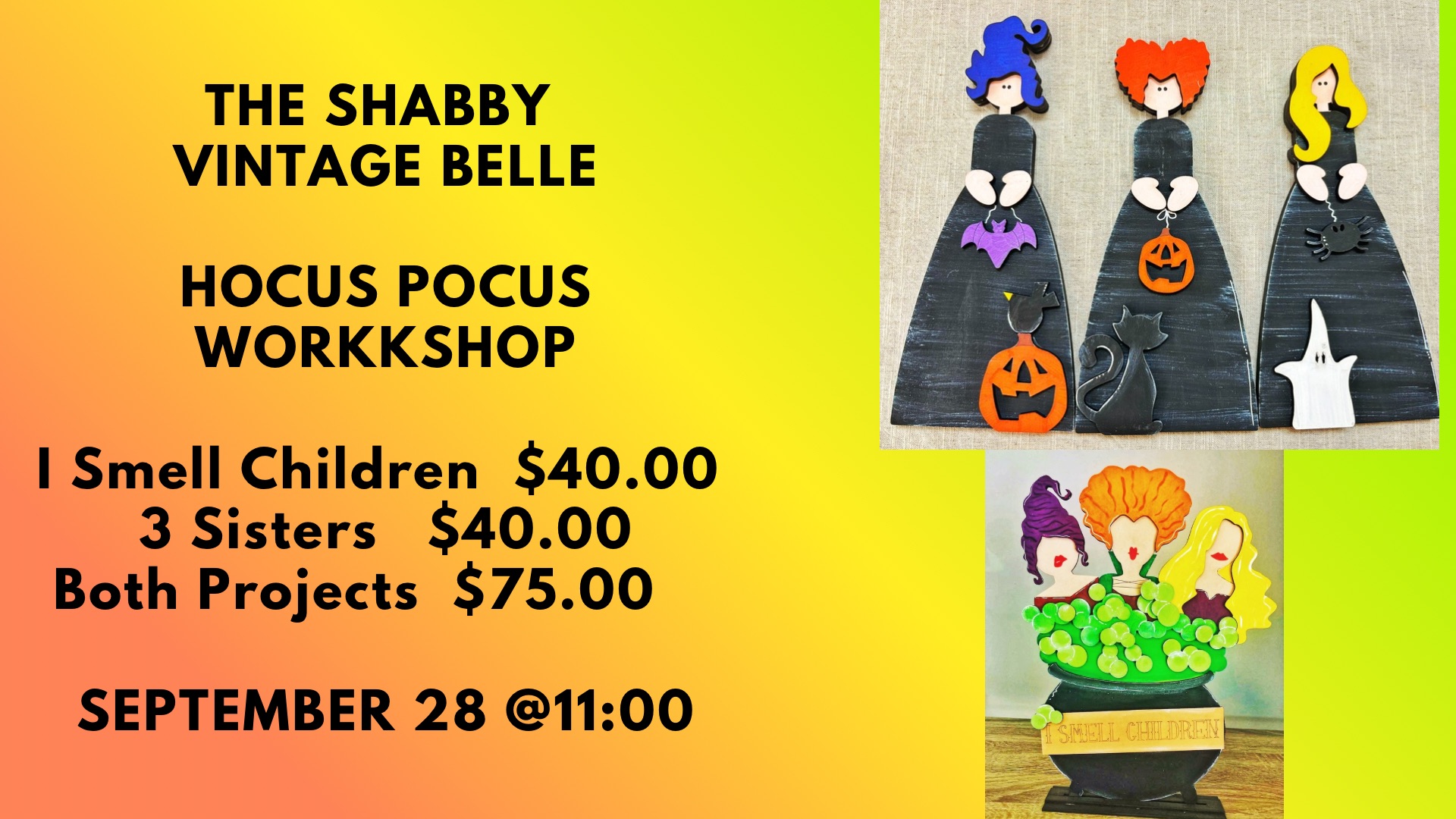 Hocus Pocus Workshop