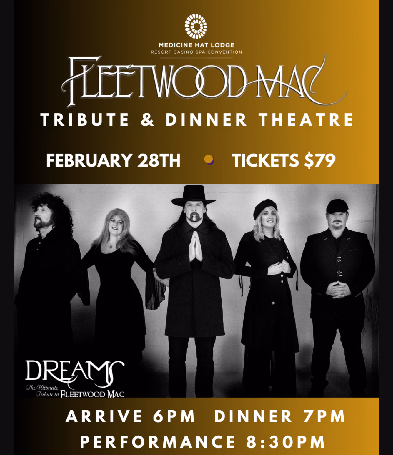 DREAMS FLEETWOD MAC TRIBUTE & DINNER THEATRE